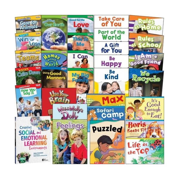 Shell Education Teacher Created Materials Book Set, SEL, Grade K-1, 8-1/2inx2-1/5inx11in, 3 Multi SHL121683 - main